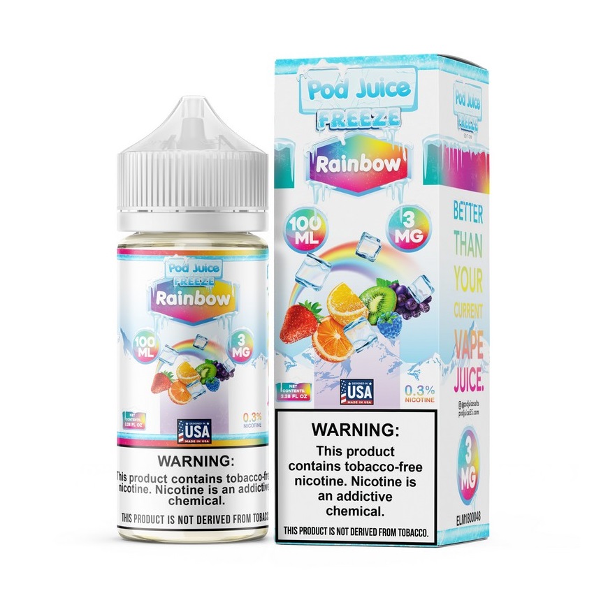 Pod Juice Synthetic Rainbow Freeze 100mL